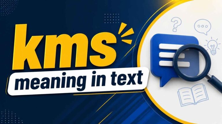 kms meaning in text