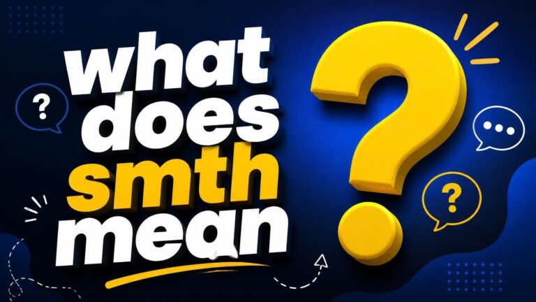 what does smth mean