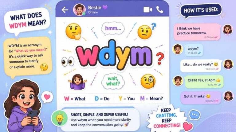 what does wdym mean in text